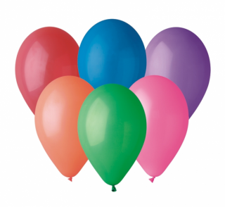 Latexové balóny Pastelové 7  - mix farieb 25 ks
