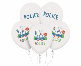 Latexové balóny Police - 5 ks