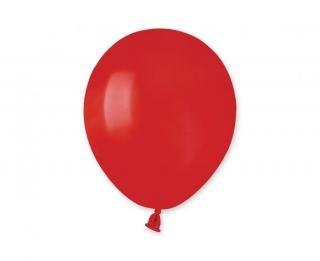 Latexový balón Pastelový 5  / 13 cm - červená