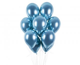 Latexový balón Shiny 13  / 33 cm - Modrá