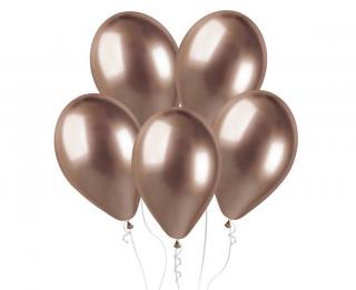 Latexový balón Shiny 13  / 33 cm - Ružovo zlatá