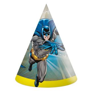 Papierové klobúčiky Batman - 6 ks