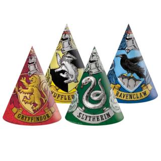 Papierové klobúčiky Harry Potter Hogwarts Houses - 6 ks