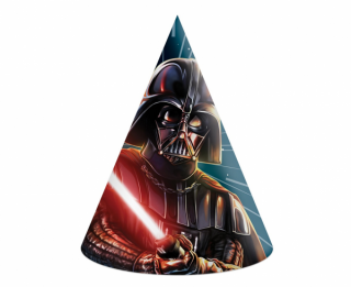 Papierové klobúčiky Star Wars - 6 ks