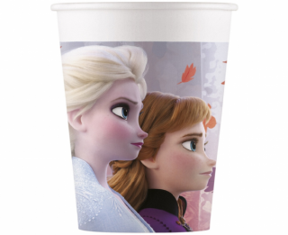 Papierové poháre Frozen II - 8 ks / 200 ml