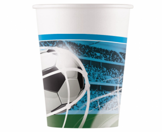 Papierové poháre Futbal - 8 ks / 200 ml