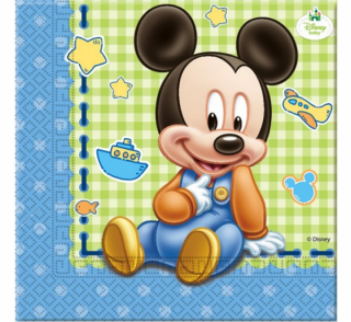 Papierové servítky Baby Mickey - 20 ks
