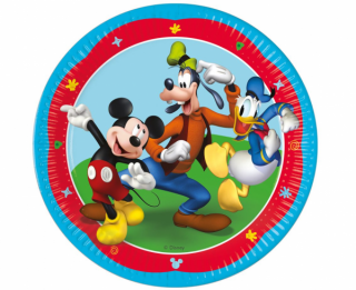 Papierové taniere Mickey a jeho kamaráti - 8 ks / 23 cm