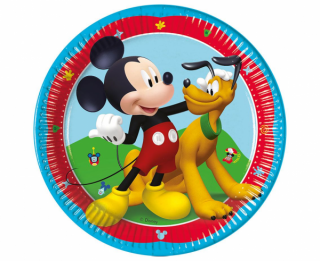 Papierové taniere Mickey Mouse a Pluto - 8 ks / 20 cm