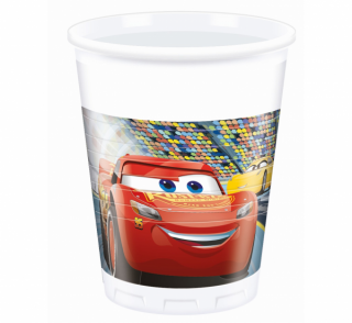 Plastové poháre McQueen - 8 ks / 200 ml