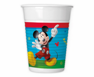 Plastové poháre Mickey Mouse - 8 ks / 200 ml