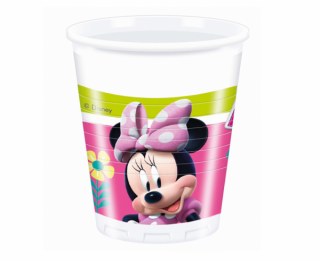 Plastové poháre Minnie Happy helpers - 8 ks / 200 ml
