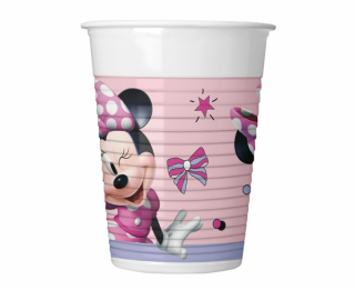 Plastové poháre Minnie Mouse - 8 ks / 200 ml