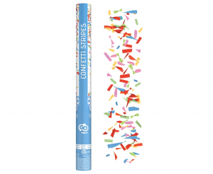 Vystreľovacie konfety MIX - farebné papieriky - 60 cm
