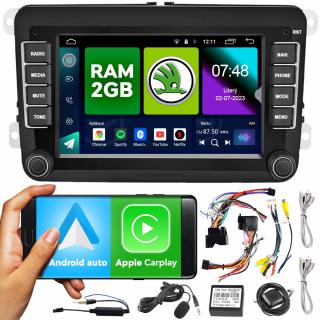 Autoradio navigace 2DIN NCS RS-404Q 7  Škoda Android Apple 2GB RAM GPS