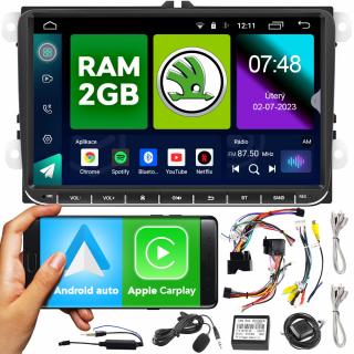 Autoradio navigace 2DIN NCS RS-405Q 9  Škoda Android Apple 2GB RAM GPS