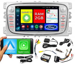 Autorádio NCS-RS406 7  Android GPS Android Auto, CarPlay FORD C-MAX 2008 - 2011 2GB RAM 32GB ROM 4x55W Farba: Strieborné