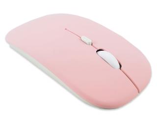 Bezdrátová počítačová myš 2.4G pro PC, IPAD, IPHONE Barva: Růžový