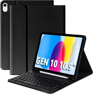 Klávesnice bluetooth k tabletu Apple iPad 10.9 Gen 10 - A2696, A2757, A2777 Farba: Čierna