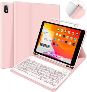 Klávesnice bluetooth k tabletu APPLE IPAD GEN 9 2021 10.2  A2602, A2603, A2604, A2605 Barva: Ružová