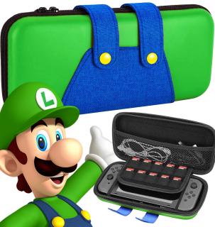 Obal odolný kryt pouzdro Mario, Luigi na Nintendo Switch, Nintendo Switch OLED limitovaná edice Barva: Zelená