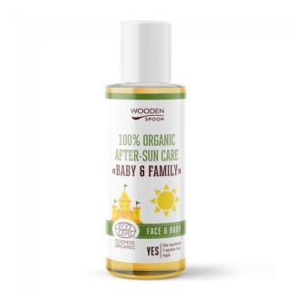 Detský organický olej po opaľovaní Baby & Family Wooden Spoon, 100 ml
