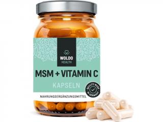 MSM + vitamín C, 180 kapsúl