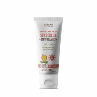 Opaľovacie telové mlieko Baby & Family SPF 50 mango, 100 ml