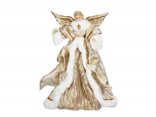 Anjel zlatý 34 cm