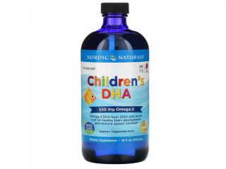 Children's DHA, Omega 3 pro děti - jahoda, 530mg, 473 ml