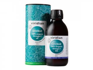 Viridian Viridikid Omega 3 Oil 200ml Organic (Bio Omega 3 olej pro děti)