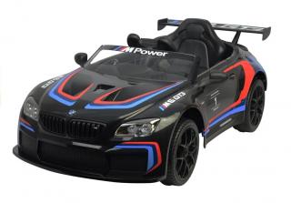 BMW Elektrické autíčko BMW M6 GT3 nosnosť do 30 kg EVA kolesá Farba vozidla: Čierna
