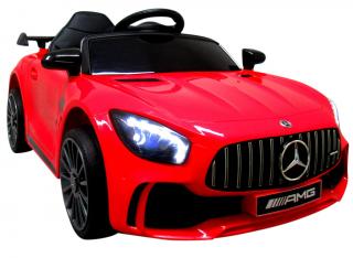 Mercedes Elektrické autíčko GTR-S penové koleso, sedadlo z e-kože, nosnosť do 30 kg Farba vozidla: Červená
