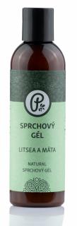 Prírodný sprchový gél - Litsea a mäta 200ml