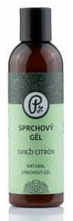 Prírodný sprchový gél - Svieži citrón 200ml