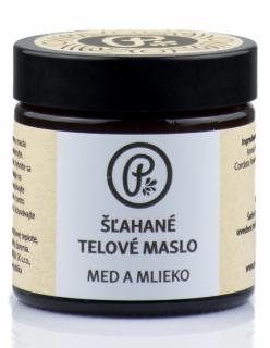 Šľahané telové maslo - Med a mlieko 60ml