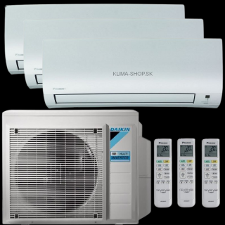 Klimatizácia Daikin Comfora 3x multisplit (2x 2,5kW + 3,5kW) + vonkajšia 5,2kW (KOMBINÁCIU VÝKONOV SI MÔŽETE VYBRAŤ)