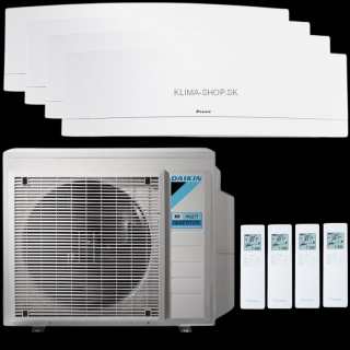 Klimatizácia Daikin Emura 4x multisplit 2,4kW + vonkajšia 6,8kW (KOMBINÁCIU VÝKONOV SI MÔŽETE VYBRAŤ)