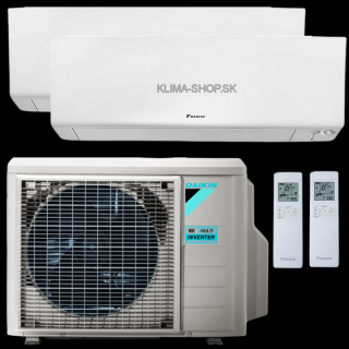 Klimatizácia Daikin Perfera 2x multisplit (2,5kW + 3,5kW) + vonkajšia 4kW (KOMBINÁCIU VÝKONOV SI MÔŽETE VYBRAŤ)