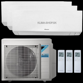 Klimatizácia Daikin Perfera 3x multisplit (2,5kW + 2,5kW + 3,5kW) + vonkajšia 5,2kW (KOMBINÁCIU VÝKONOV SI MÔŽETE VYBRAŤ)