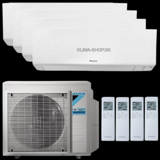 Klimatizácia Daikin Perfera 4x multisplit 2,5kW + vonkajšia 8kW (KOMBINÁCIU VÝKONOV SI MÔŽETE VYBRAŤ)