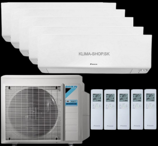 Klimatizácia Daikin Perfera 5x multisplit (4x 2,5kW + 3,5kW) + vonkajšia 9kW (KOMBINÁCIU VÝKONOV SI MÔŽETE VYBRAŤ)