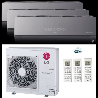 Klimatizácia LG Artcool UV nano 3x multisplit (2,5kW + 2,5kW + 3,5kW) + vonk.j. 7,9kW (farba zrkadlove sklo)