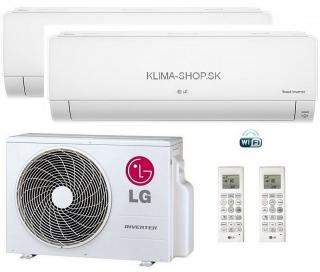 Klimatizácia LG Deluxe 2x multisplit (2,1kW + 5,3kW) + vonk.j. 5,3kW (2,1kW + 5kW / vonk. 5,3kW)