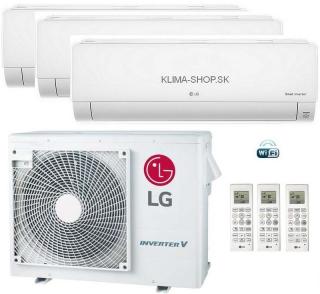 Klimatizácia LG Deluxe 3x multisplit (2,1kW + 2,1kW + 5,3 kW) + vonk.j. 6,2kW (2,1kW + 2,1kW + 5kW / vonk. 6,2kW)