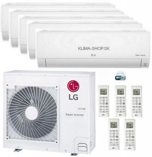 Klimatizácia LG Deluxe 5x multisplit (4x 2,1kW + 3,5kW) + vonk.j. 8,8kW (4x 2,1kW + 3,5kW / vonk. 8,8kW)