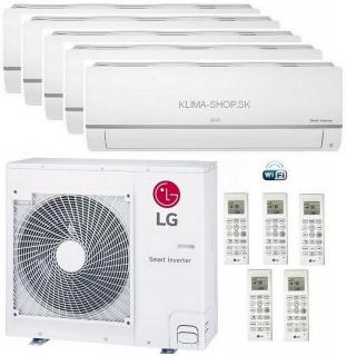 Klimatizácia LG Standard Plus 5x multisplit (3x 2,5kW + 2x 3,5kW) + vonk. j. 11,2kW