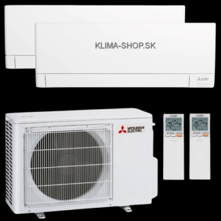 Klimatizácia Mitsubishi AY 2x multisplit (2,5kW + 3,5kW) + vonk.j. 4,2kW