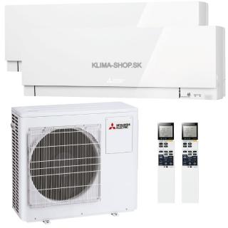 Klimatizácia Mitsubishi EF multisplit 2x 3,5kW + vonk.j. 6,8kW