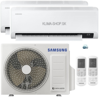 Klimatizácia Samsung Cebu 2x multisplit (2kW + 5kW) + vonk.j. 5kW (2kW + 5kW / vonk. 5kW)